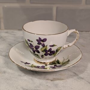 Delphine Bone China Teacup and Saucer 1960